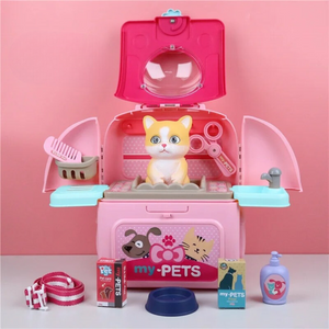 Pet Grooming Playset™ - Rucksack voller Spaß - Tierpflege-Set für Kinder