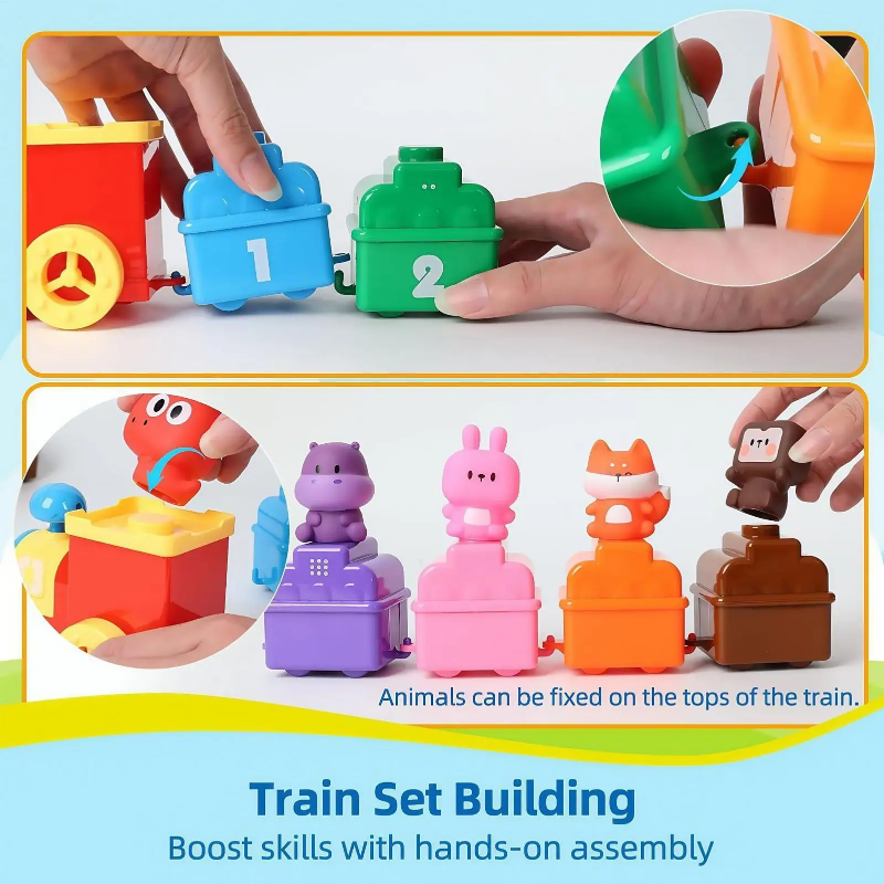 SmartTrain – Lernreich & unterhaltsam – Spielzeug-Eisenbahnset für Kinder