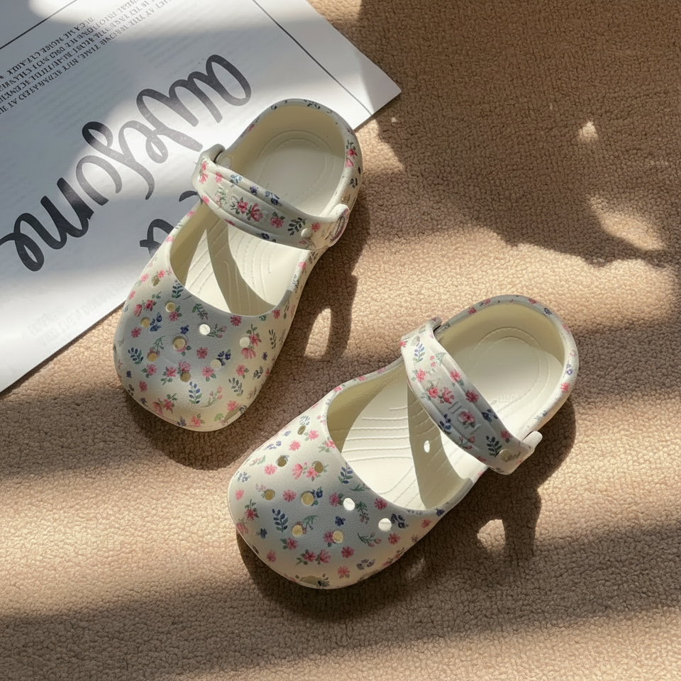 FlowerFeet – Elegant & bequem – Sandalen mit Blumenmuster