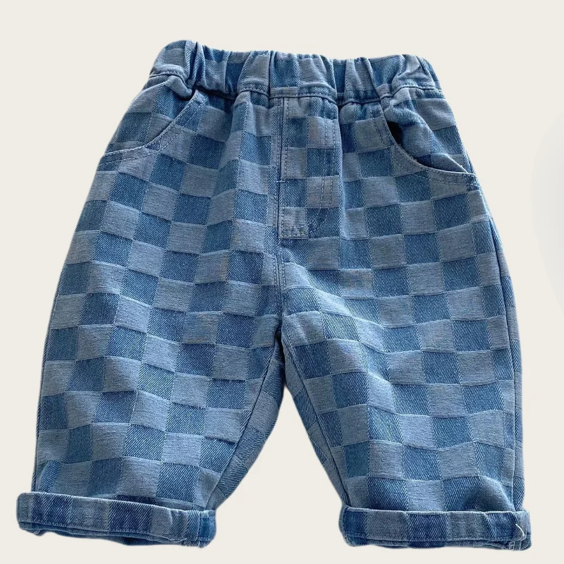 DenimCheck – Bequem & trendy – Kinderhose mit Karomuster