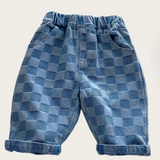 DenimCheck – Bequem & trendy – Kinderhose mit Karomuster