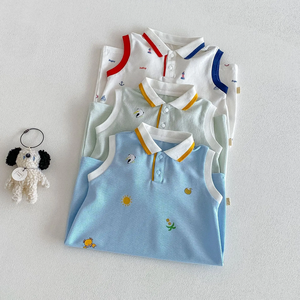SunnyBaby – Bequem & niedlich – Polo-Strampler für Babys