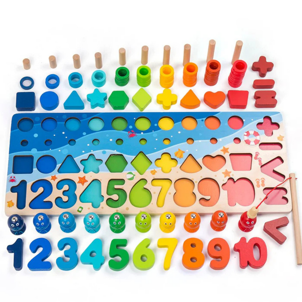 Woods™ | Entwicklung von Fähigkeiten - Montessori-Spielbrett aus Holz