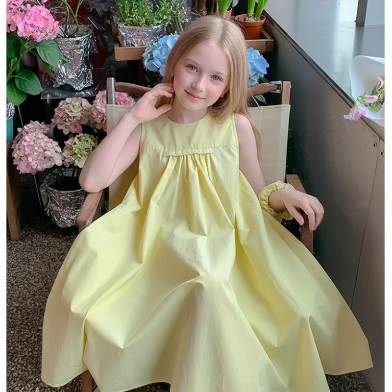 Summer Dress – Let og sommerlig – Gul sommerkjole