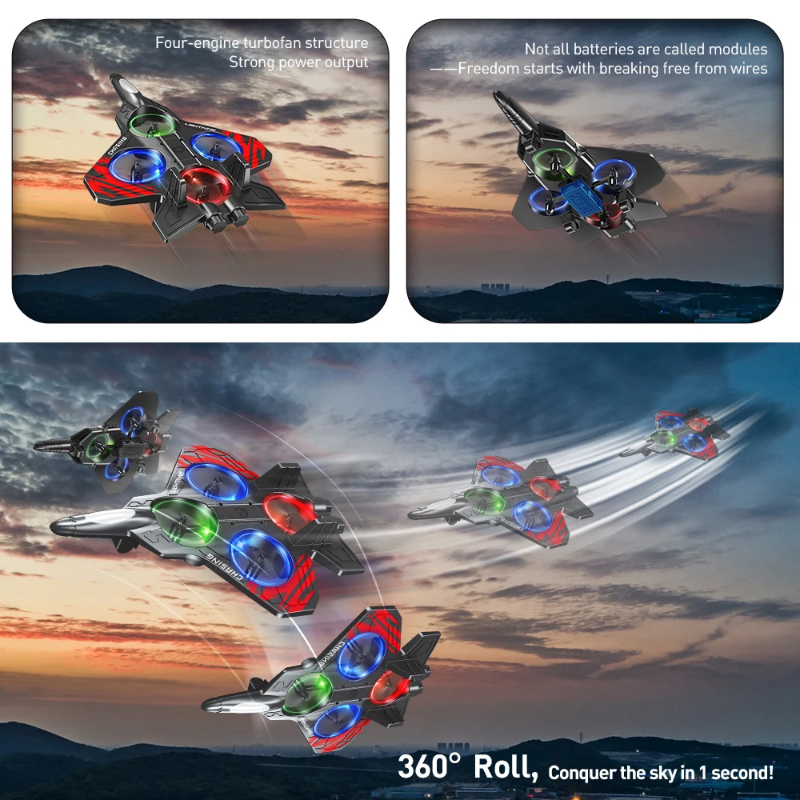 AeroBattle – Action & Spaß – RC-Stuntflugzeug mit Licht