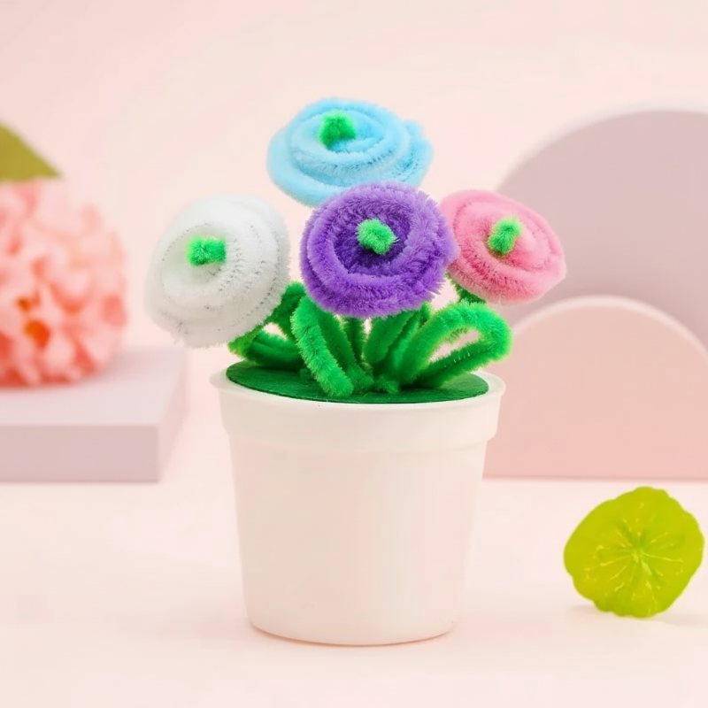 CraftBloom – Bunt & Kreativ – DIY-Blumentopf-Bastelset
