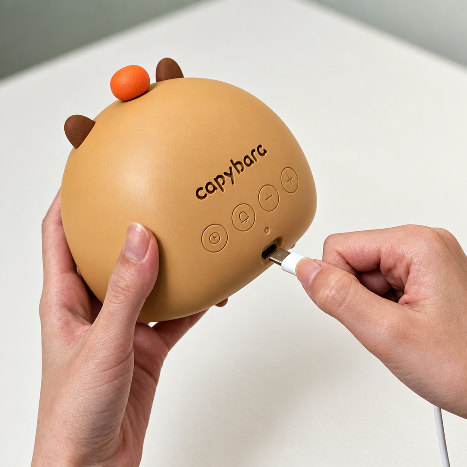 CappyClock – Niedlich & vielseitig – Digitaler Kinderwecker mit Nachtlicht