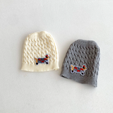 PlayfulKnit – Weich & niedlich – Gestrickter Baby-Strampler mit Hundemotiv