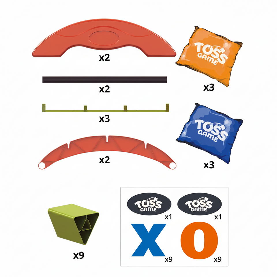 SkillShot – Sportlich & herausfordernd – Spiel „Tic-Tac-Toe“ mit Bohnensäckchen