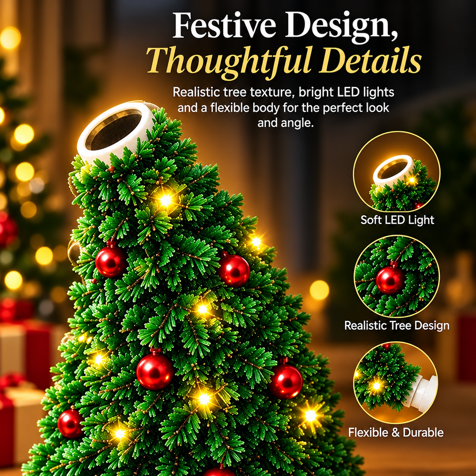 HolidayBeam – Festlich & stimmungsvoll – USB-Weihnachtsprojektor mit Lichtmustern