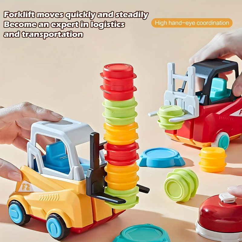LittleBuilders – Interaktiv & sicher – Gabelstapler-Spielset