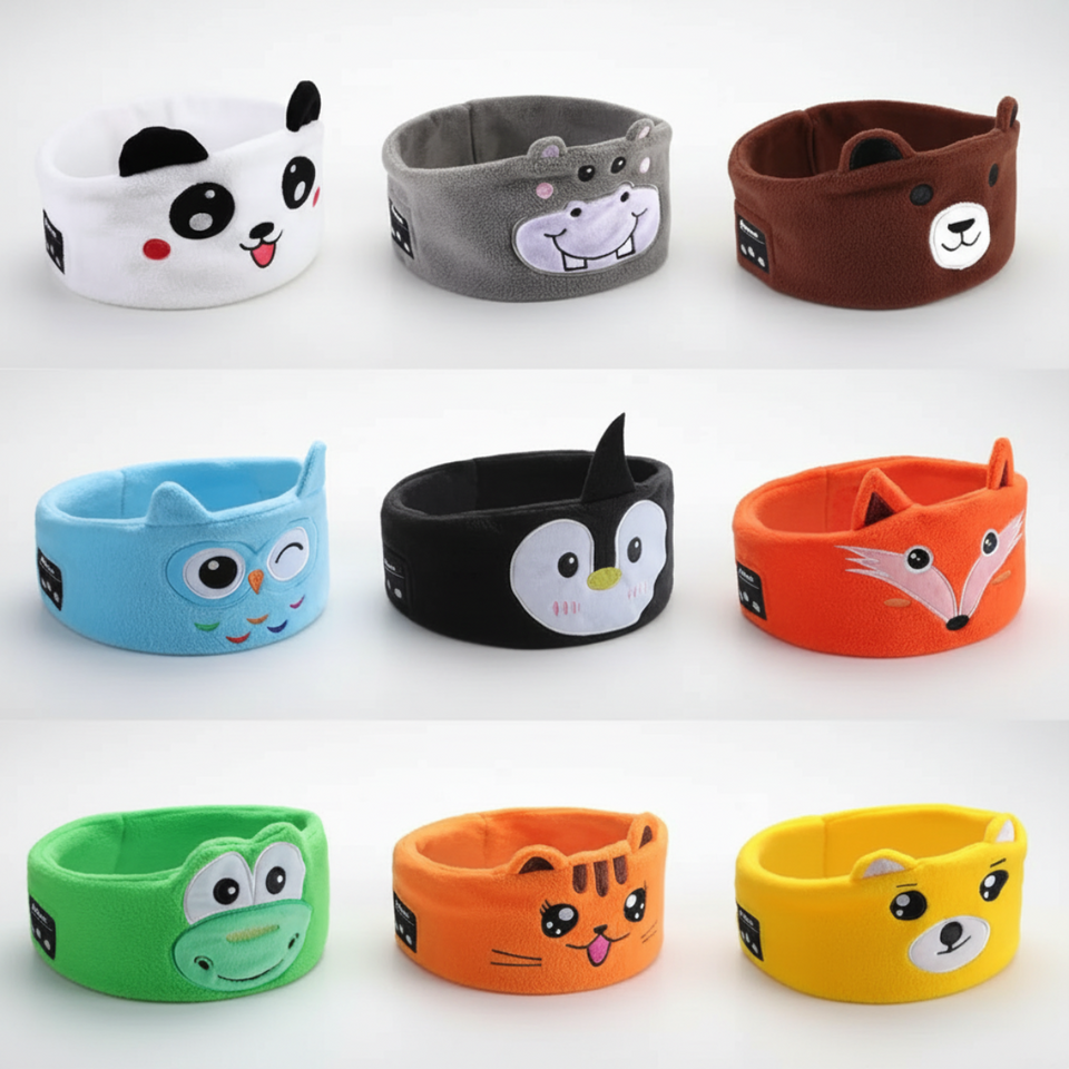 SilentRhythm – Musikalische Schlafmaske & Tiere – Kabellose Augenmaske mit Bluetooth
