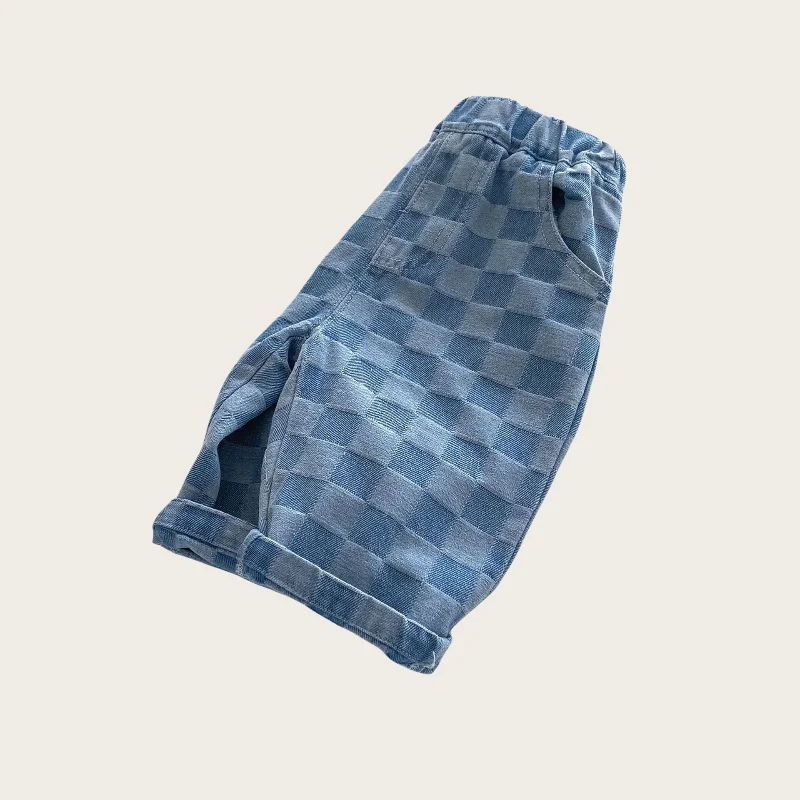 DenimCheck – Bequem & trendy – Kinderhose mit Karomuster