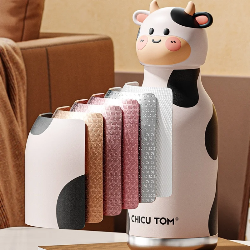 AnimalSip – Niedlich & praktisch – Kinder-Thermosflasche aus Edelstahl mit Tiermotiv