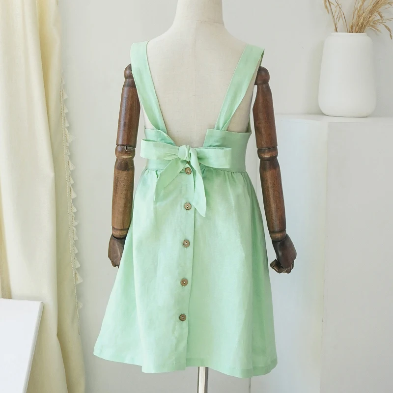 BloomGrace – Niedlich & bequem – Kinderkleid mit Schleife und verstellbaren Trägern