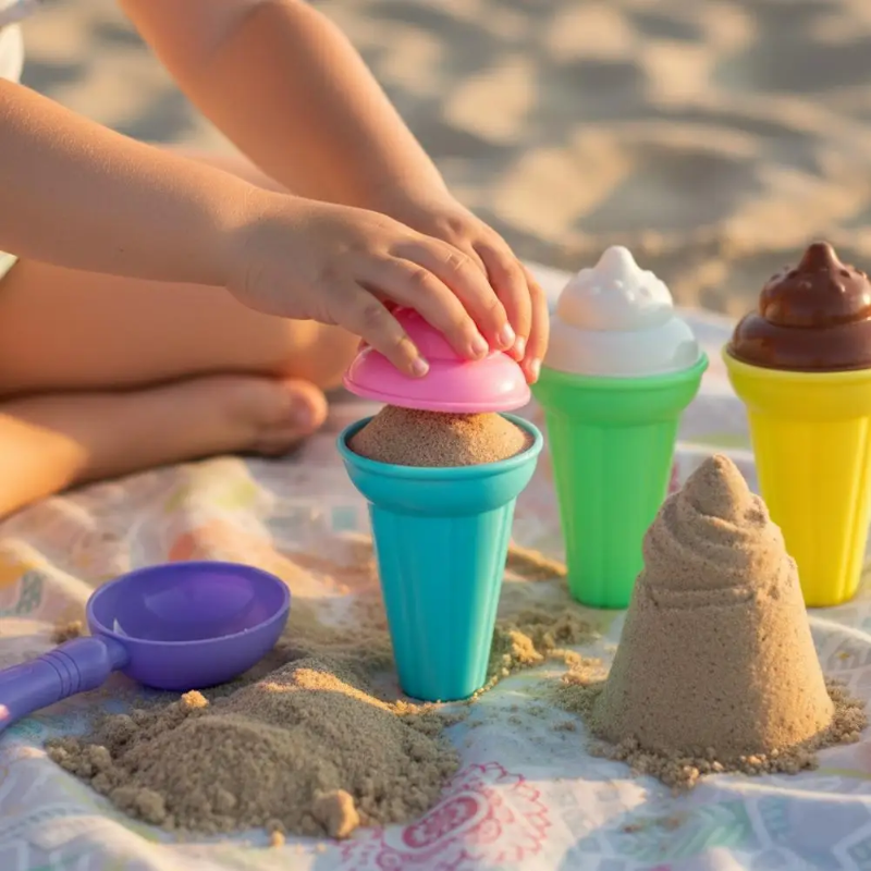 BeachFun – Sandspaß & Kreativität – Strand-Eis-Schaufel-Spielset