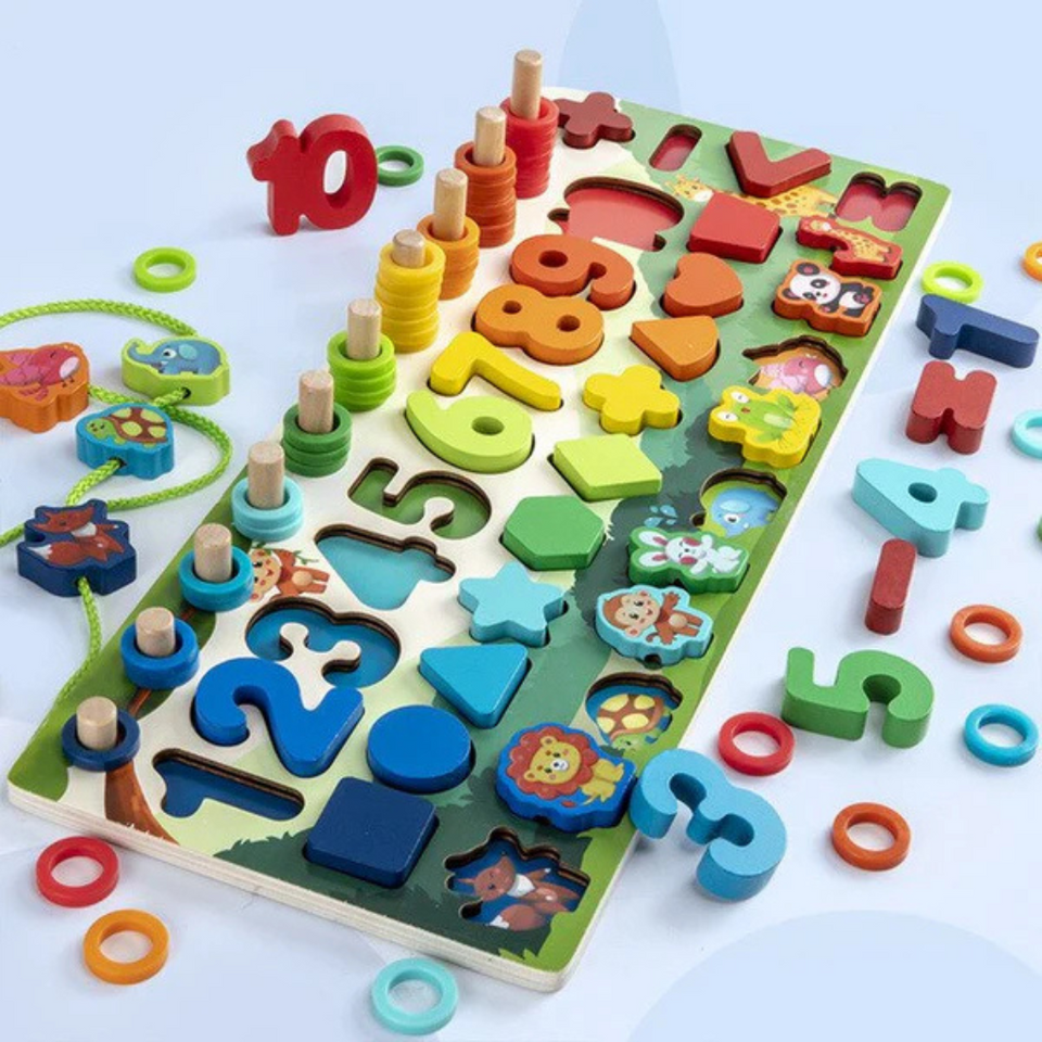 Woods™ | Entwicklung von Fähigkeiten - Montessori-Spielbrett aus Holz