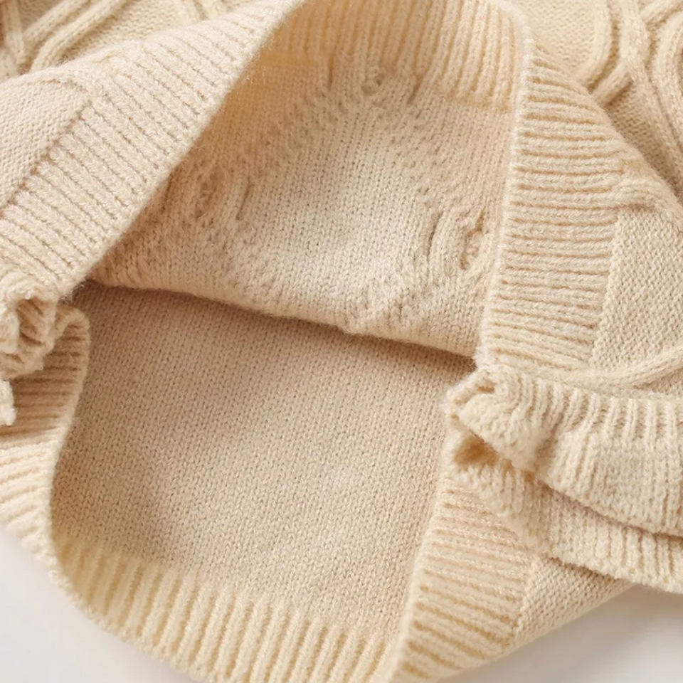 LittlePetal – Süß & bequem – Ärmellose Mädchenweste mit Blumenmuster