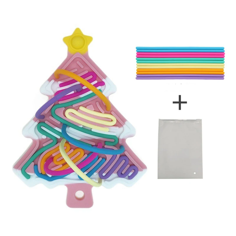 Xmas Tree Fidget Toy™ - Kompakt, julet og sjovt - Fidget-juletræ i silikone
