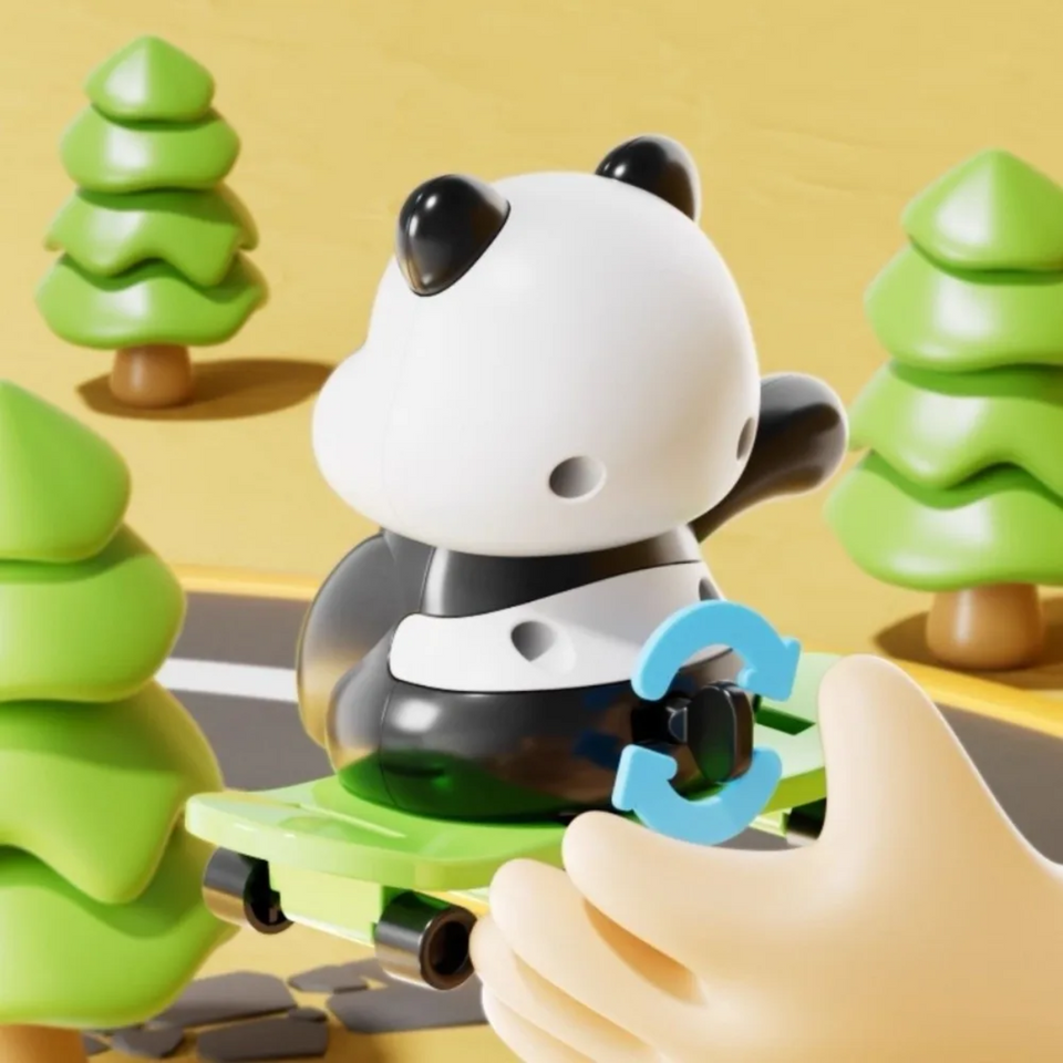 PandaPlay – Spaß  & Action – Aufziehbares Panda-Spielzeug