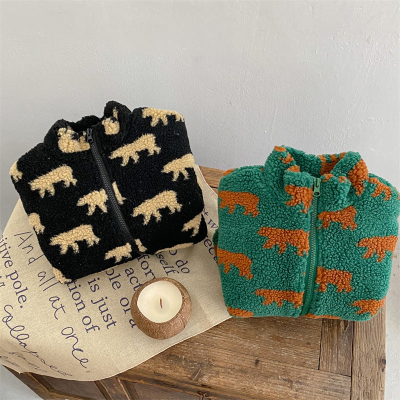 Mini Fashion™  – Extra weich und warm – Bären-Fleecejacke