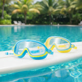 AquaVision – Verstellbarer Anti-Beschlag- und UV-Schutz – Schwimmbrille aus Silikon mit Ohrstöpseln