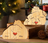 Family Puzzle™ – Personalisiertes Muttertagsgeschenk mit Bärenfamilie