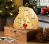 Family Puzzle™ – Personalisiertes Muttertagsgeschenk mit Bärenfamilie