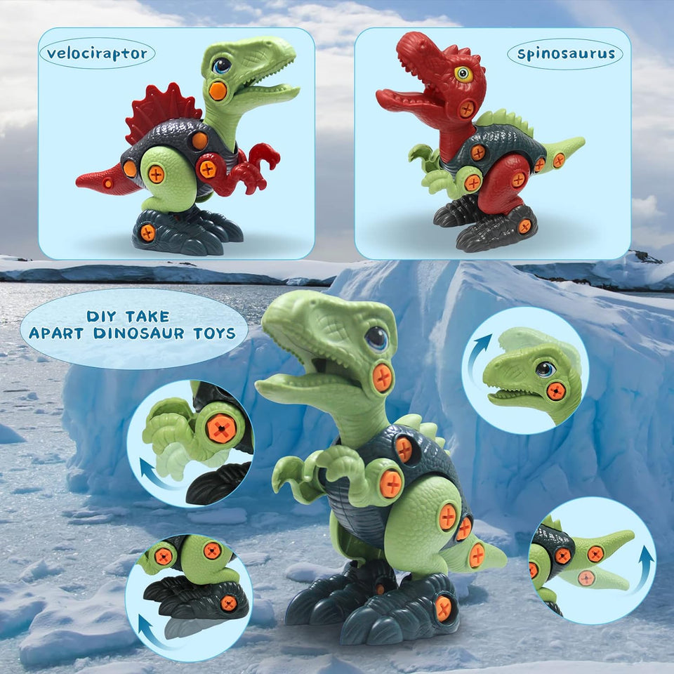 Little Dino Toolbox™ - Bor og design - Dino-byggelegetøj