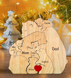 Family Puzzle™ – Personalisiertes Muttertagsgeschenk mit Bärenfamilie