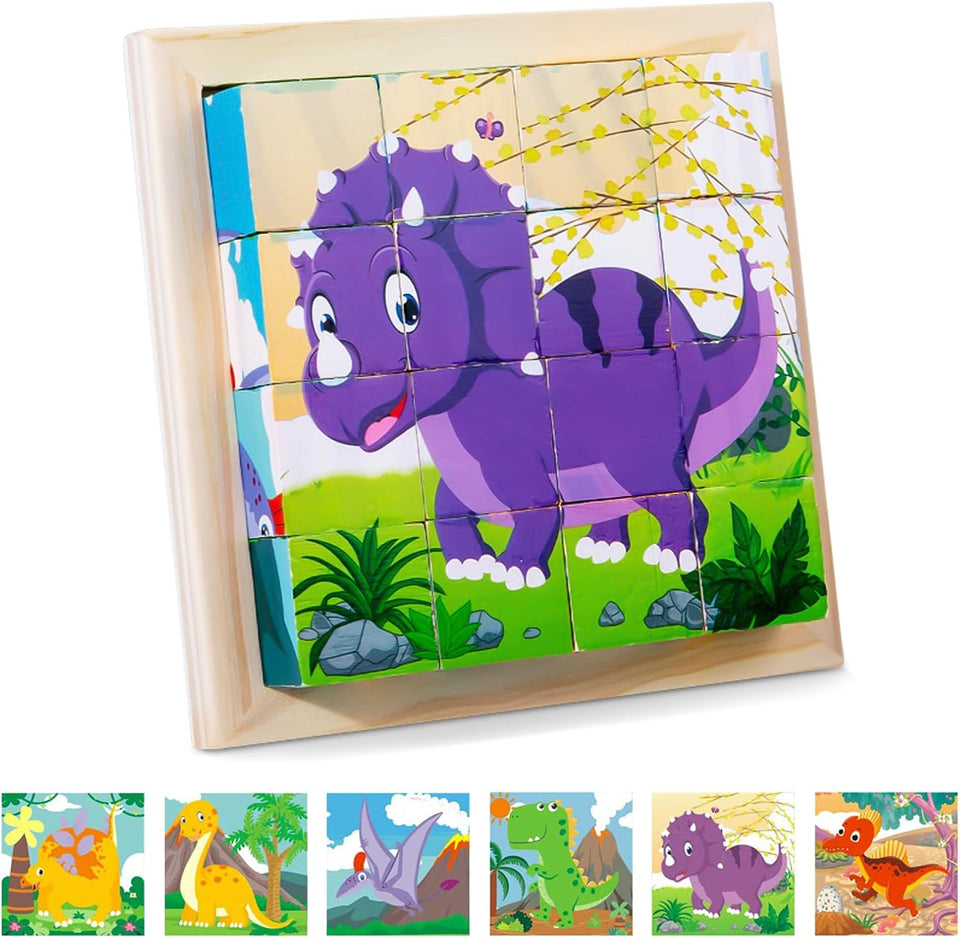 CubePuzzle – Spaß und Bildung - 3D-Holzklötze Puzzle