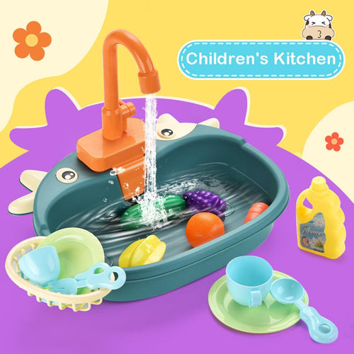 Dish Sink Set™ - Waschen, spülen, spielen! - Spülbecken für Kinder