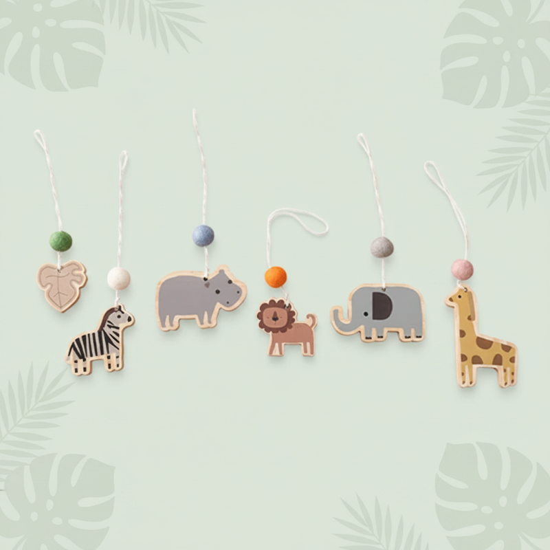 Wooden Baby Rattle Toy – Sinneserfahrung & Sicherheit – Baby-Gymnastik