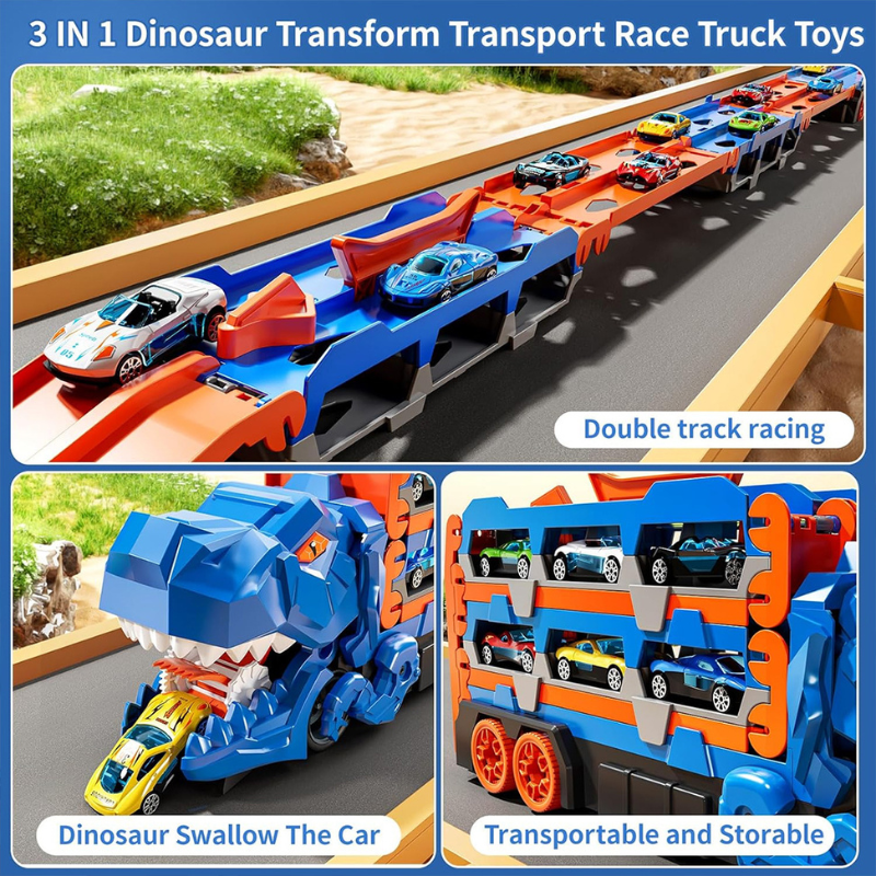 JurassicTruck™ – Cool & Lustig – Zusammenklappbarer Dino-Transportwagen