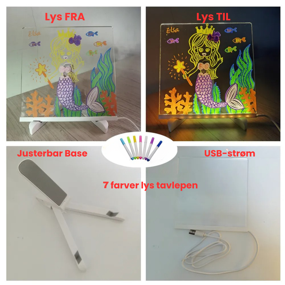 Drawing Light™ - Oplyste fantasier - Tegnebræt