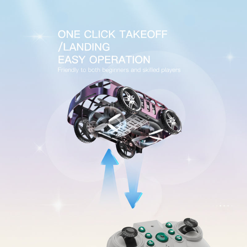 SkyDrive – Innovativ & Spektakulär – 2-in-1 RC-Flugauto & Drohne mit LED-Licht