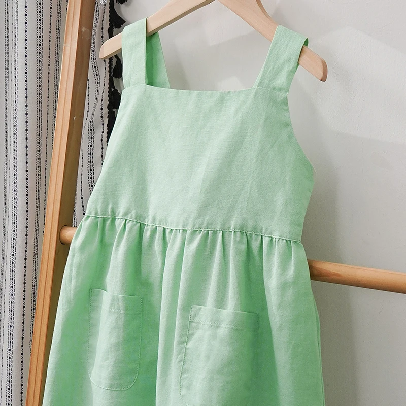 BloomGrace – Niedlich & bequem – Kinderkleid mit Schleife und verstellbaren Trägern