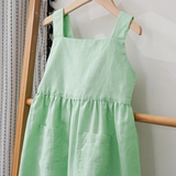 BloomGrace – Niedlich & bequem – Kinderkleid mit Schleife und verstellbaren Trägern
