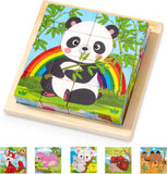 CubePuzzle – Spaß und Bildung - 3D-Holzklötze Puzzle
