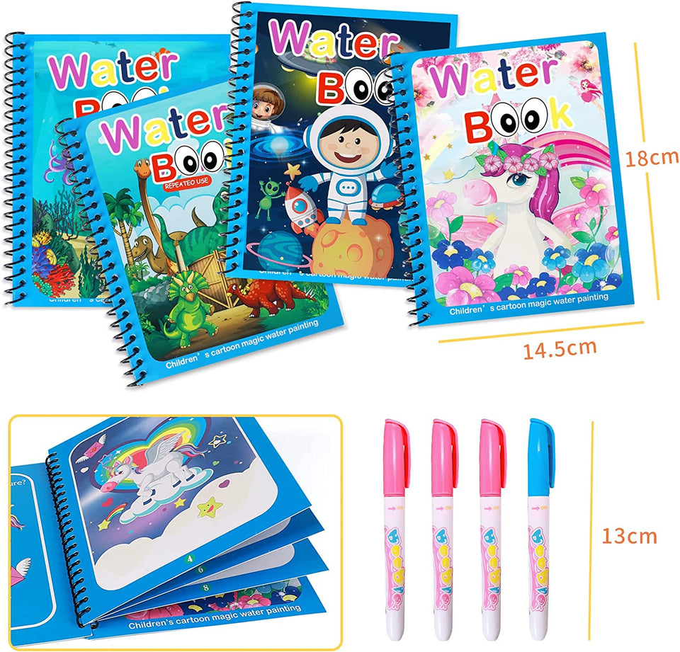 Magic Water Book™ - Trylle tegningen frem - Malebog