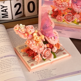 BloomBook – Romantisch & Kreativ – 3D-Blumenbuch mit Rosen und Schmetterlingen