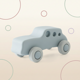 Montessori Silicone Toy Car – Sicher & bissfest – Beißspielzeug aus Silikon in Fahrzeugform
