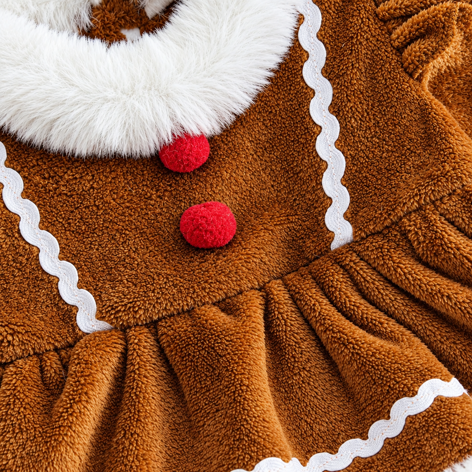 LittleGinger – Warm & festlich – Baby-Weihnachts-Strampler mit Haarband