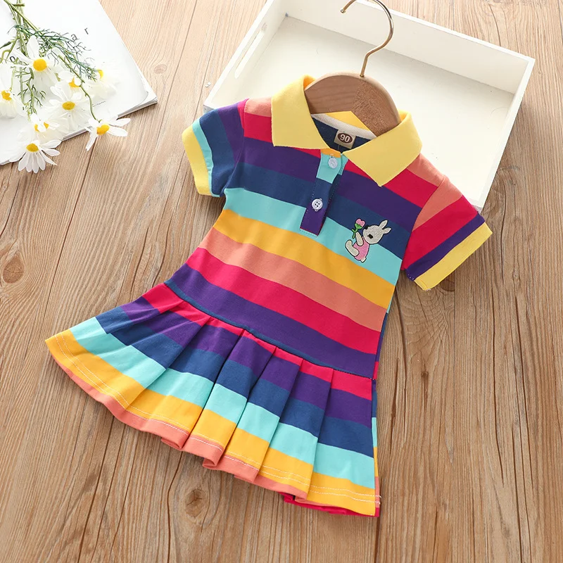 RainbowBabe – Frisch & farbenfroh – Kinder-Polokleid