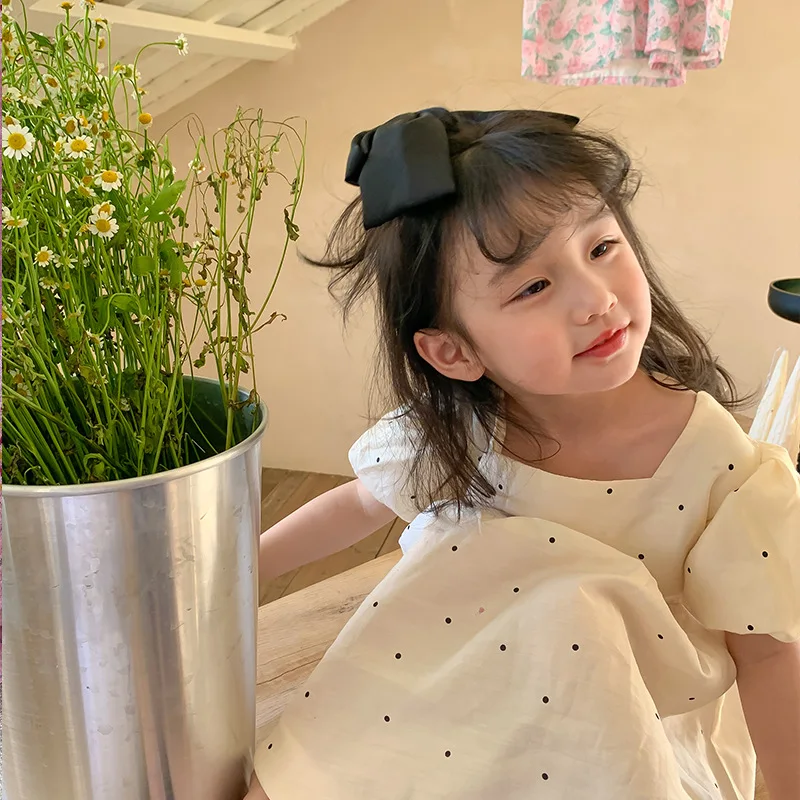 LittleTwinkle – Weich & bequem – Kinderkleid mit doppelten Schleifen