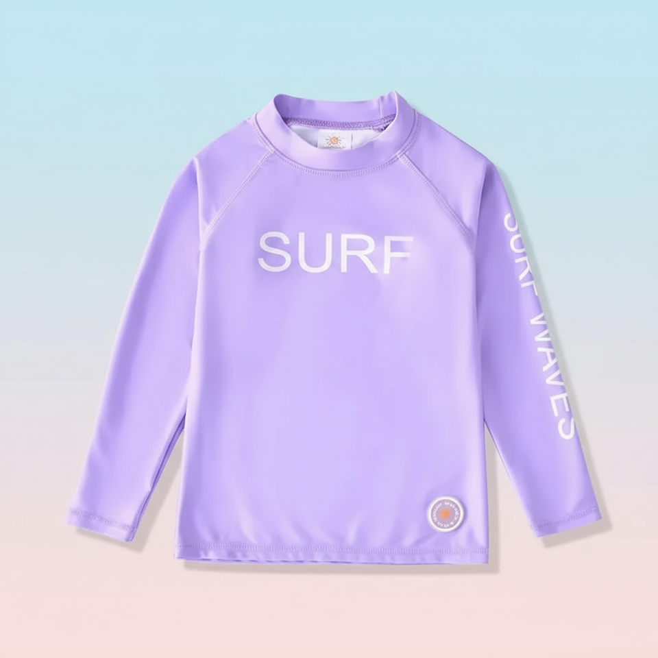 SunShield – Beskyttende og fleksibel – Surf-shirt til børn med lange ærmer og UPF 50+