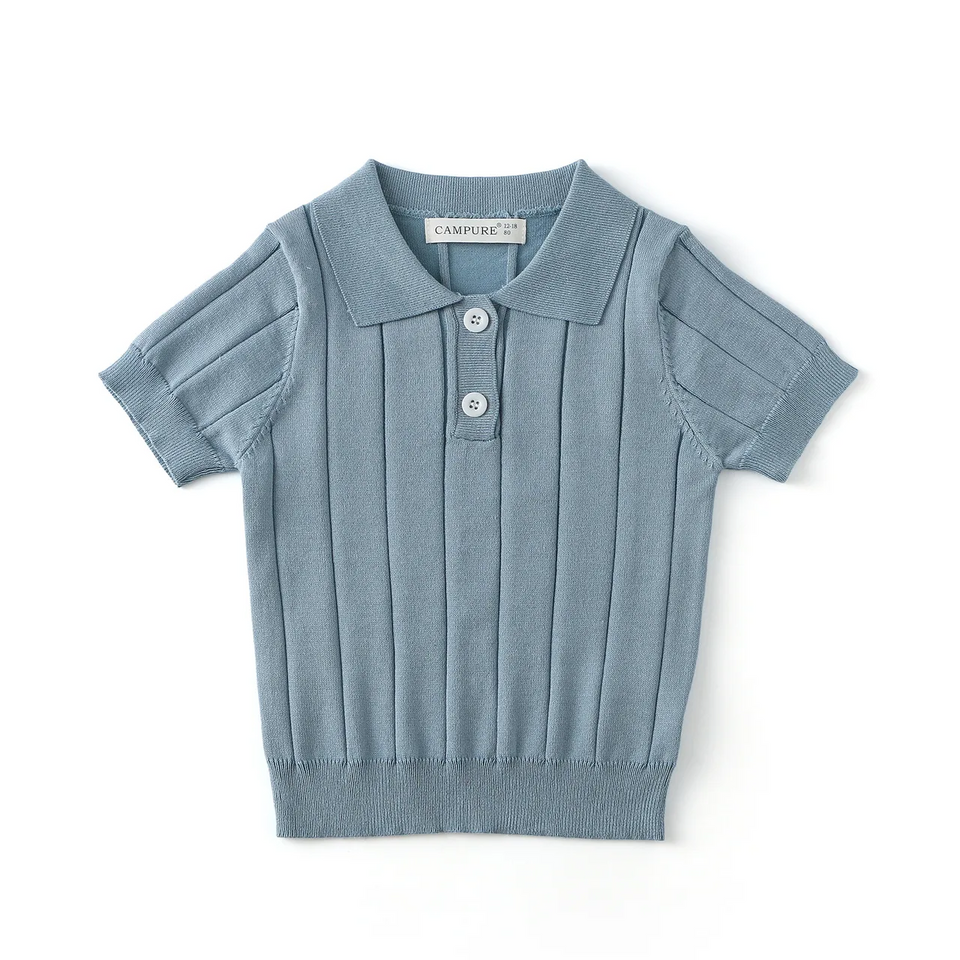 MiniLuxe – Elegant & bequem – Polohemd aus Strickstoff