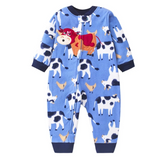 WarmBuddy – Süß & weich – Baby-Strampler aus Fleece mit Cartoon-Aufdruck