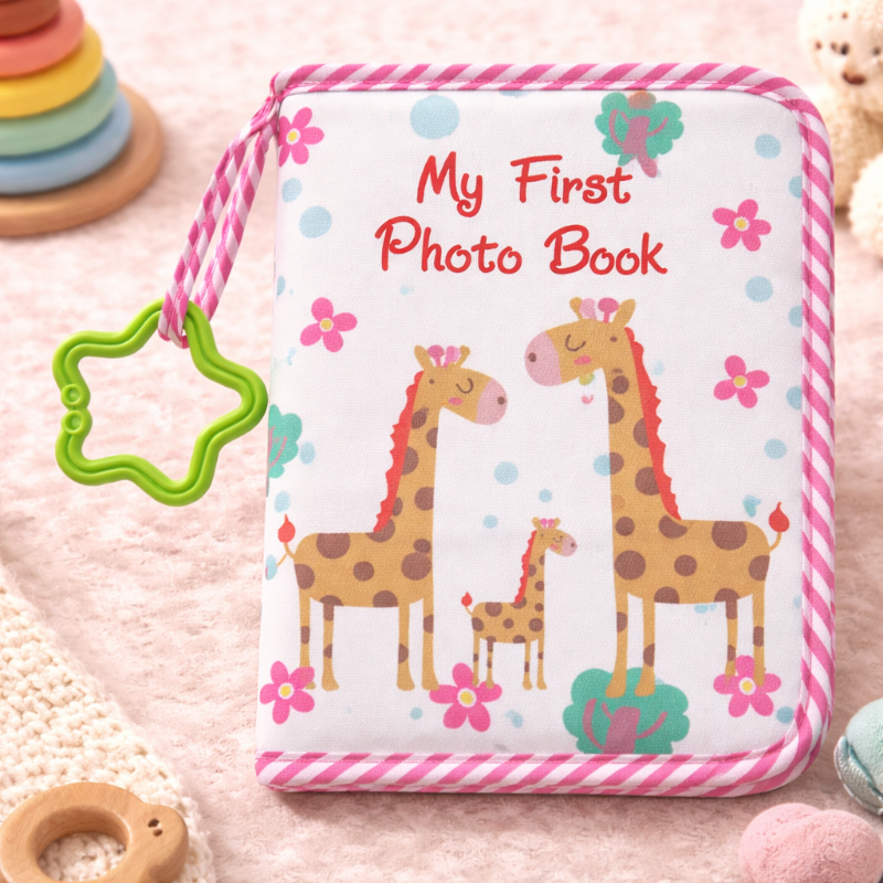 Baby Photo Album – Zart & Erinnerung – Fotobuch aus Stoff