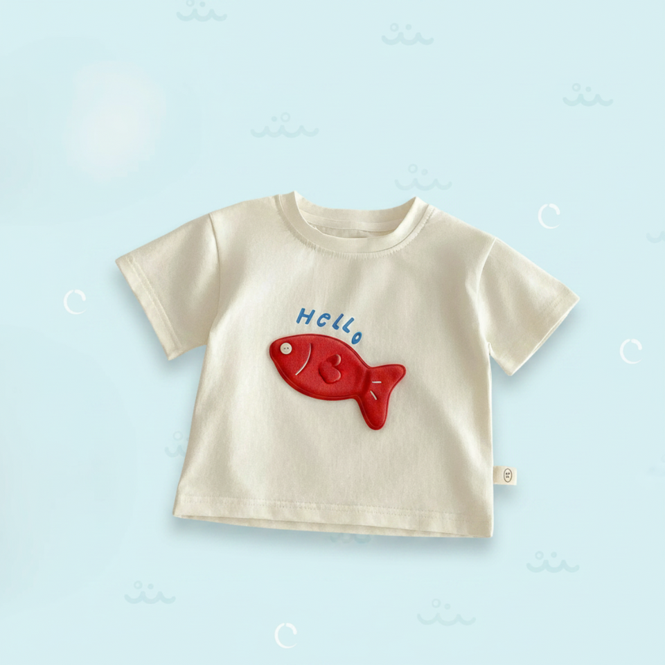 LittlePatch – Cartoon & Spaß  – Kinder-T-Shirt mit Cartoon-Aufnähern